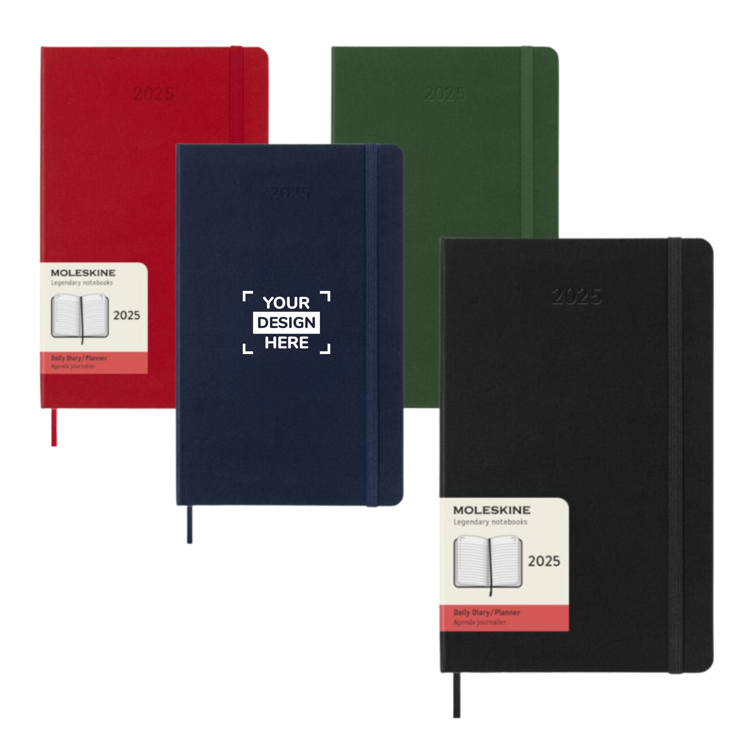 Moleskine 12 maanden dagplanner L | Zuurvrij papier | Van januari tot december 2027 | Zachte kaft